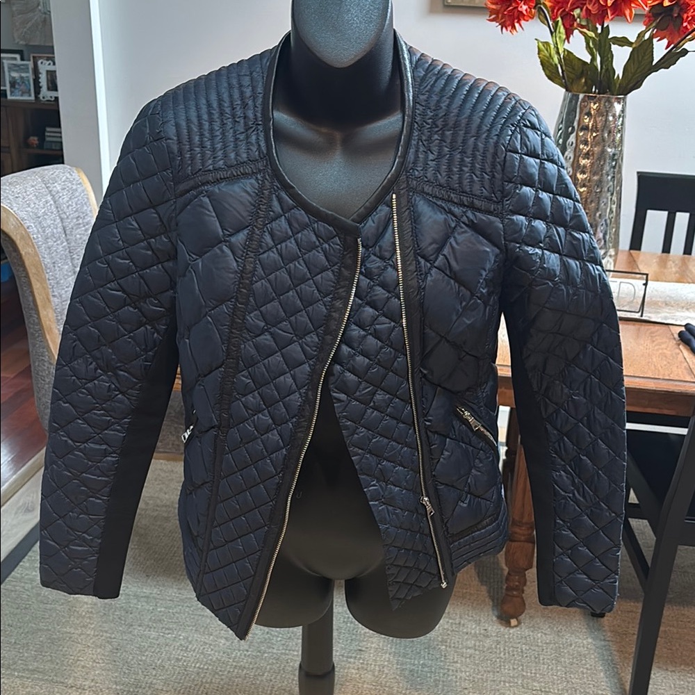 Rebecca Taylor Quilted Black Jacket
